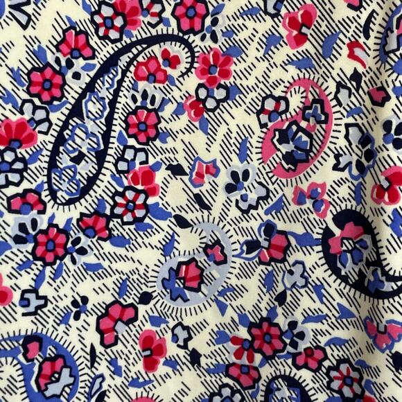 Lands End Paisley Floral Blue Pink Sz Plus‎ 18 Modest Women's One-Piece Swimsuit - Picture 6 of 6